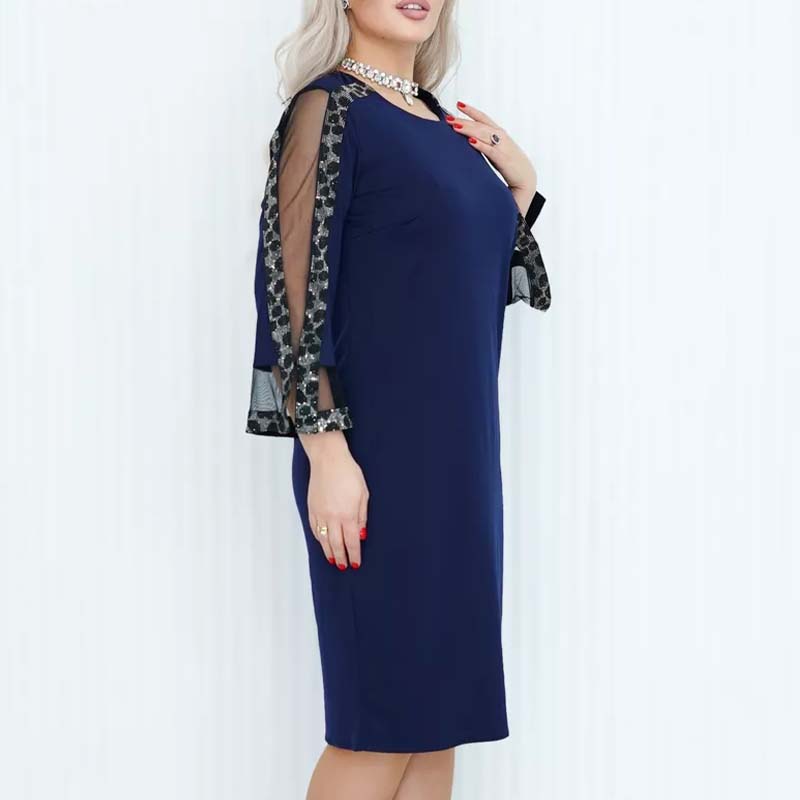Babette™ - Elegante en Moderne Patchwork Jurk