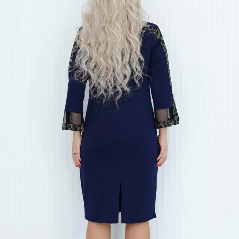 Babette™ - Elegante en Moderne Patchwork Jurk
