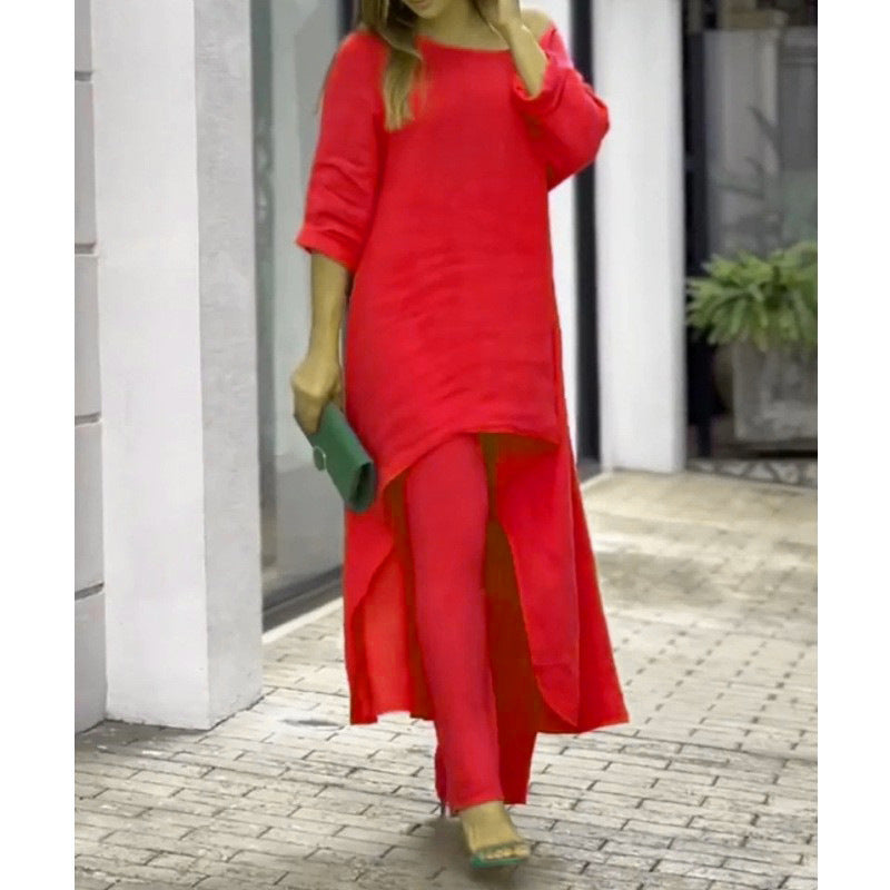 Clarisse™ - Casual linnen set voor dames