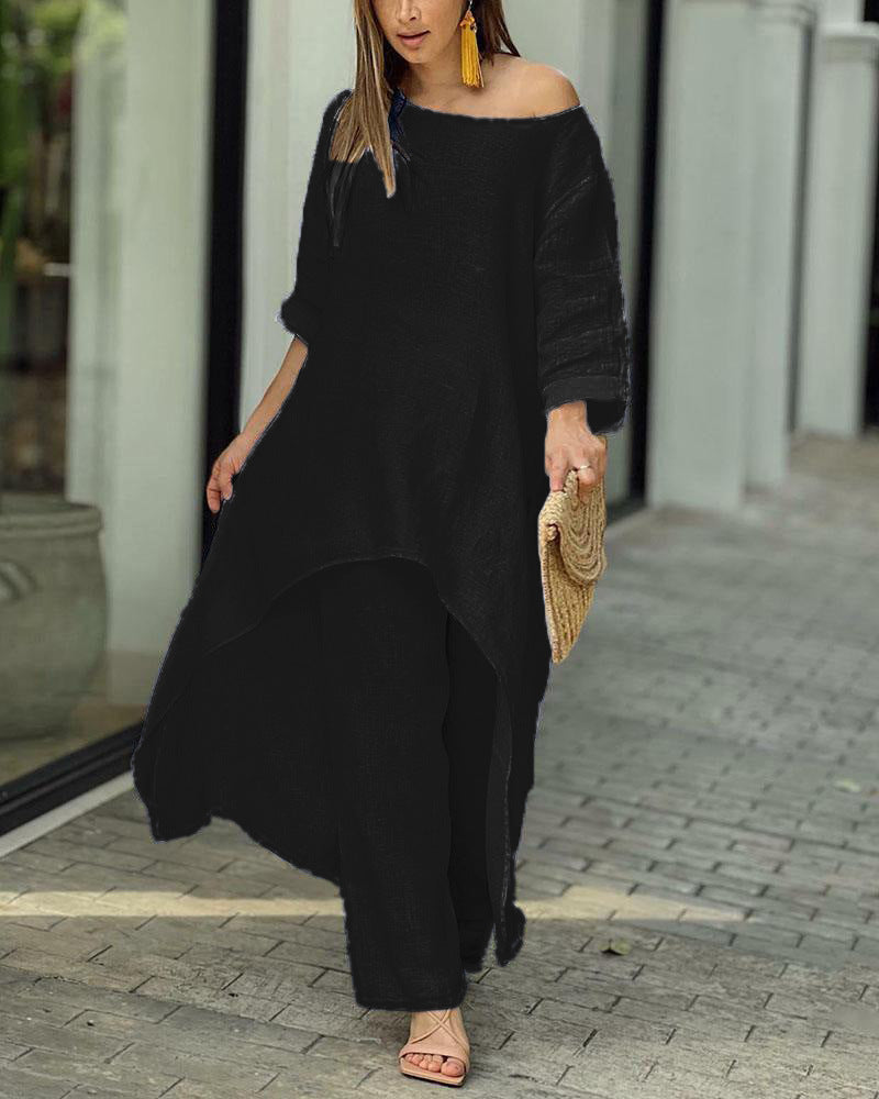 Clarisse™ - Casual linnen set voor dames