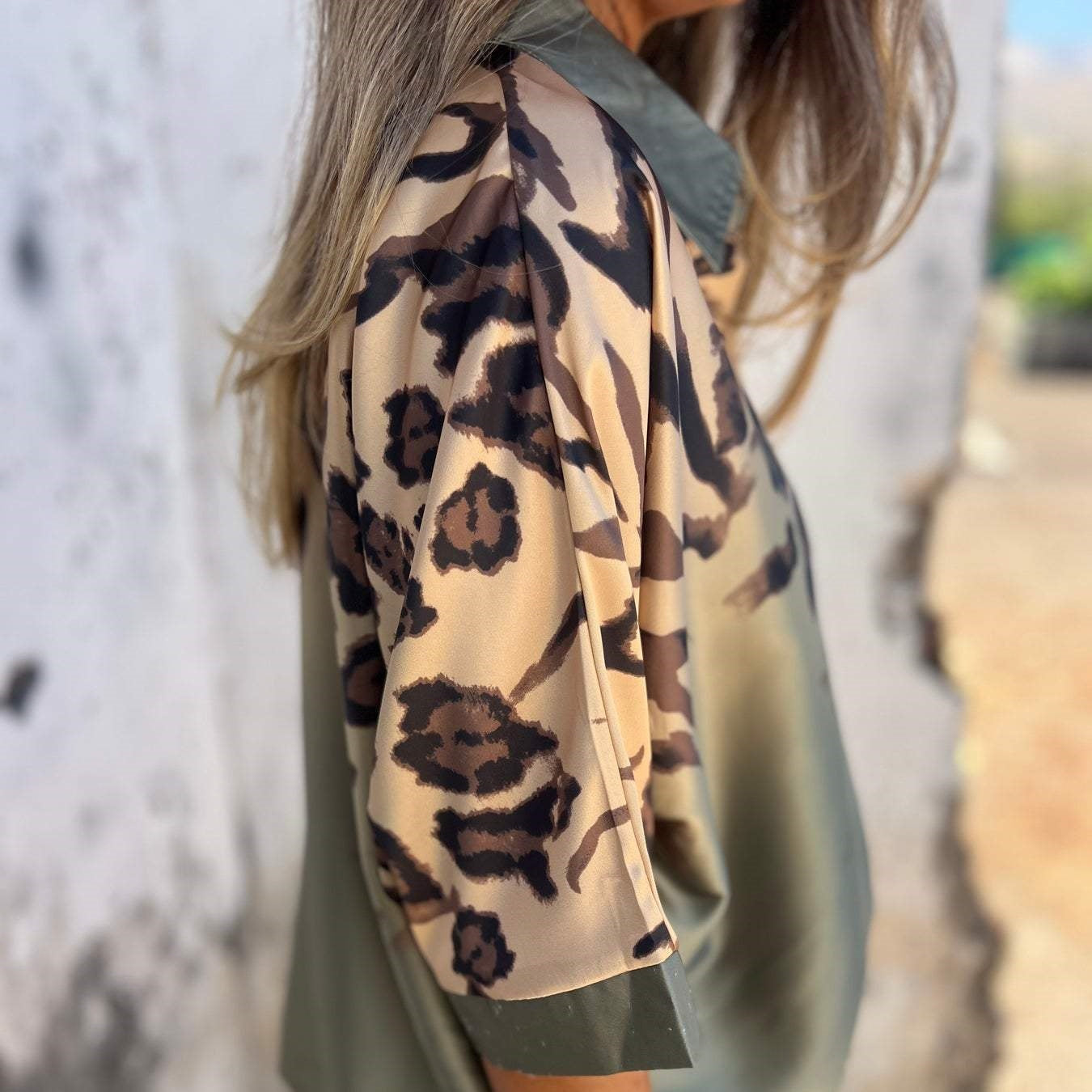 Marthe™ - Dames blouse met luipaardprint