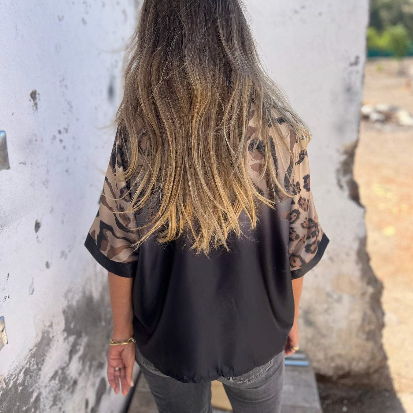Marthe™ - Dames blouse met luipaardprint