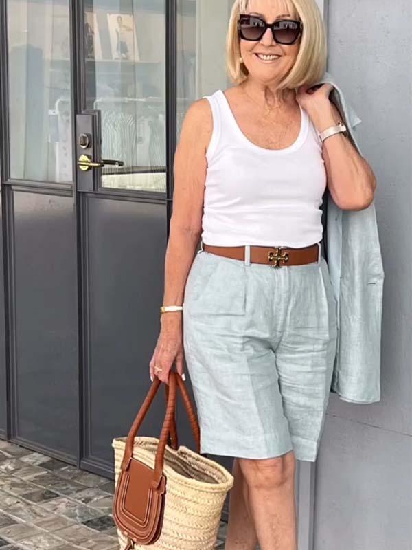Bianca™ - Chic Set met Bloemen Jasje en Korte Broek