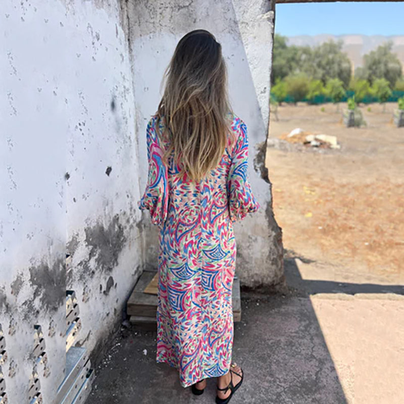Herminie™ - Elegante Maxi jurk met prachtige zomerprint voor dames