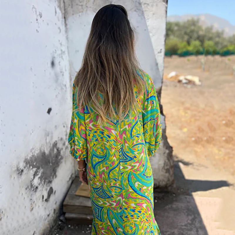 Herminie™ - Elegante Maxi jurk met prachtige zomerprint voor dames