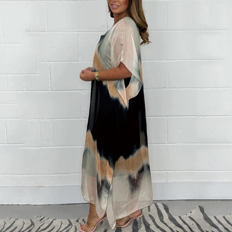Magalie™ - Chiffon jurk met dip-dye effect voor dames