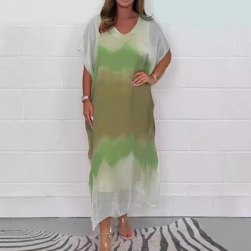 Magalie™ - Chiffon jurk met dip-dye effect voor dames