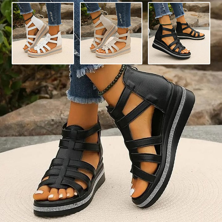 Amira™ - Strass sleehak sandalen