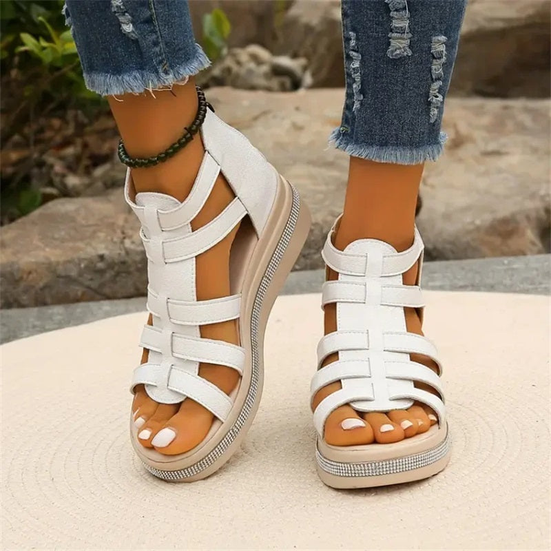 Amira™ - Strass sleehak sandalen