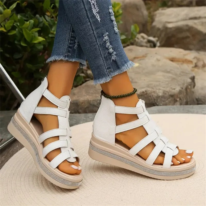 Amira™ - Strass sleehak sandalen
