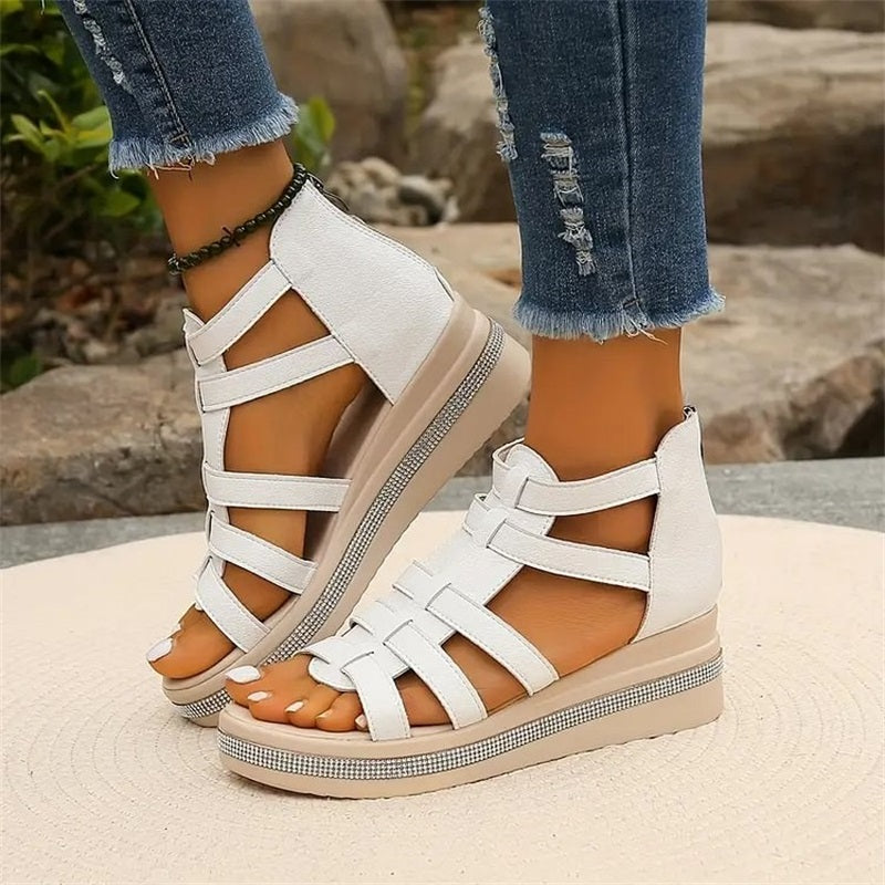 Amira™ - Strass sleehak sandalen