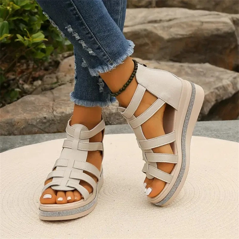 Amira™ - Strass sleehak sandalen