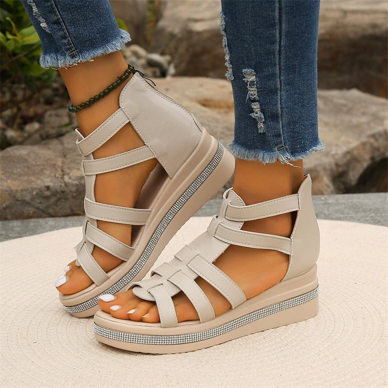 Amira™ - Strass sleehak sandalen