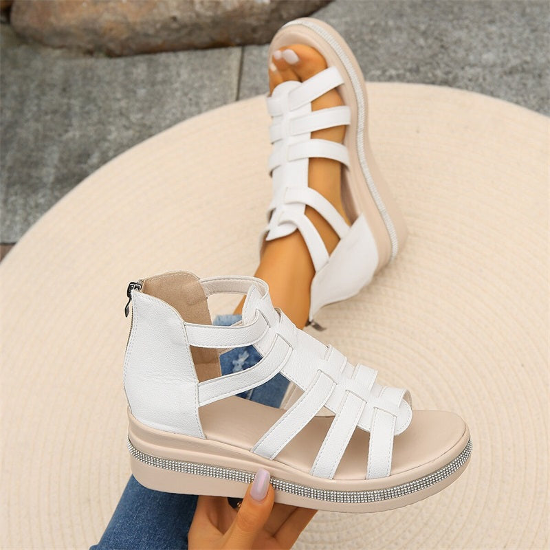 Amira™ - Strass sleehak sandalen