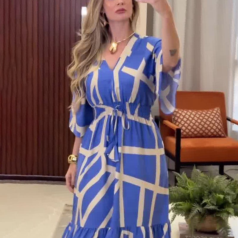 Silvia - Elegante jurk met een prachtige print