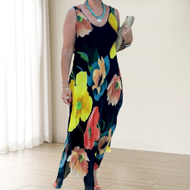 Maren™ - Mouwloze zomerjurk met bloemenprint