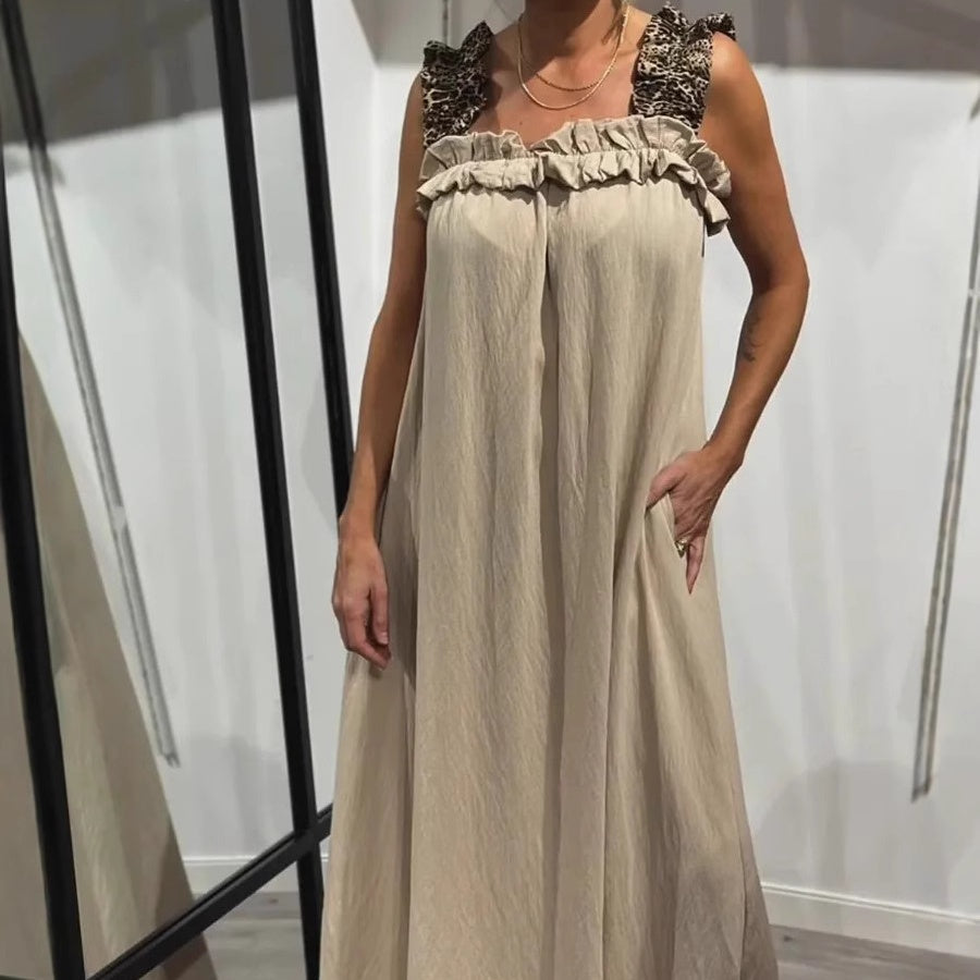 Pascaline - Mouwloze casual jurk met zakken