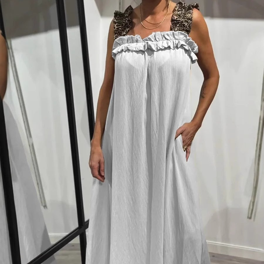 Pascaline - Mouwloze casual jurk met zakken