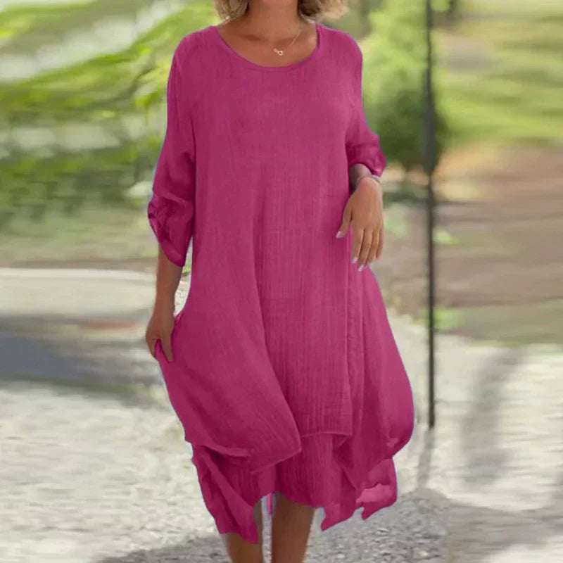 Odessa™ - Elegante Effen Jurk voor dames