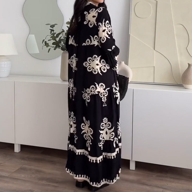 Katell™ - Dames Midi Dress met Ruches