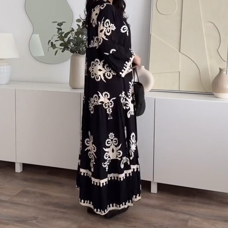 Katell™ - Dames Midi Dress met Ruches