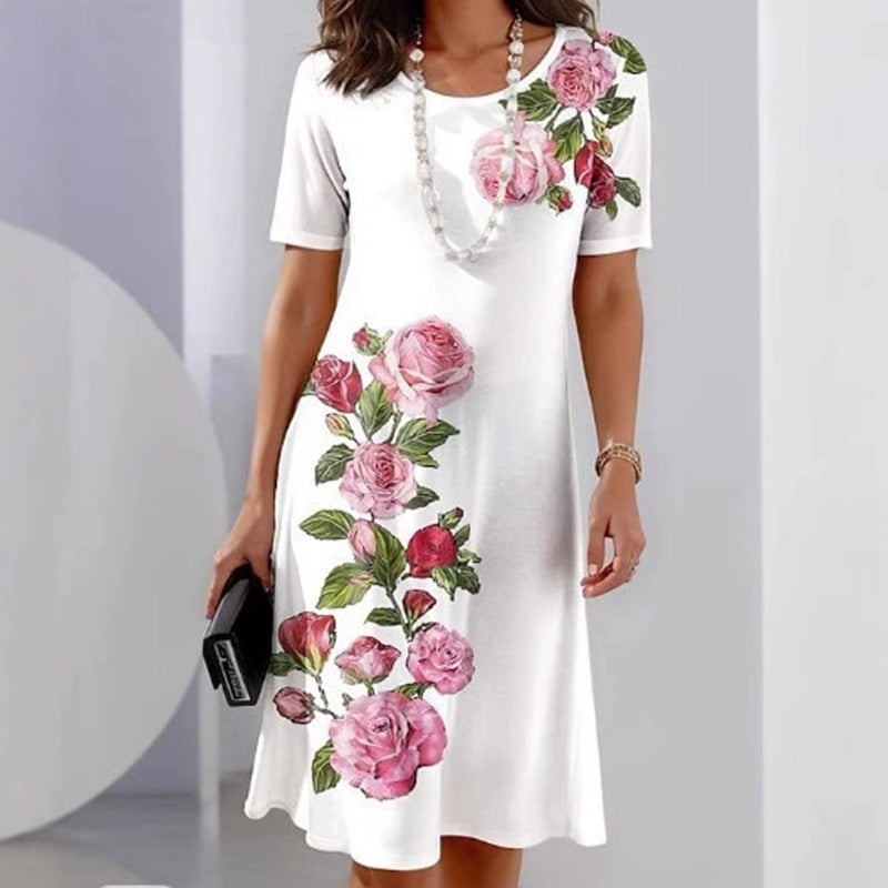 Josina - Zomerjurk met bloemenprint