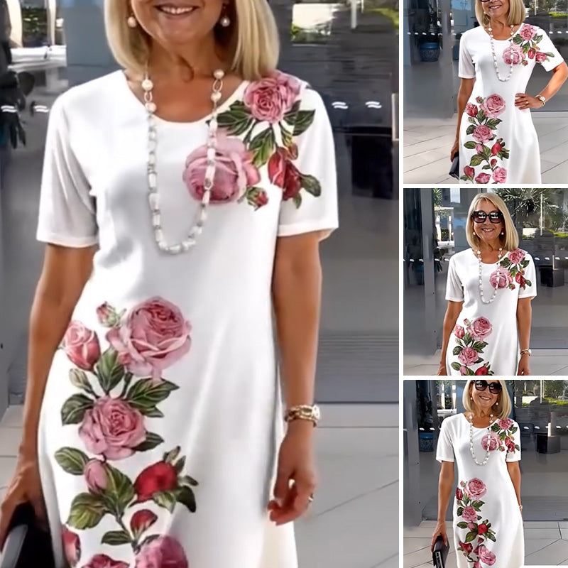 Josina - Zomerjurk met bloemenprint