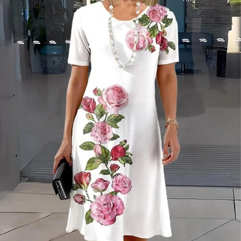 Josina - Zomerjurk met bloemenprint