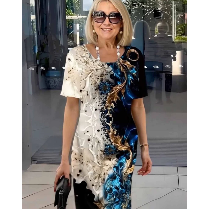 Selene™ - Casual zomerjurk voor dames met 3D-bloemdessin