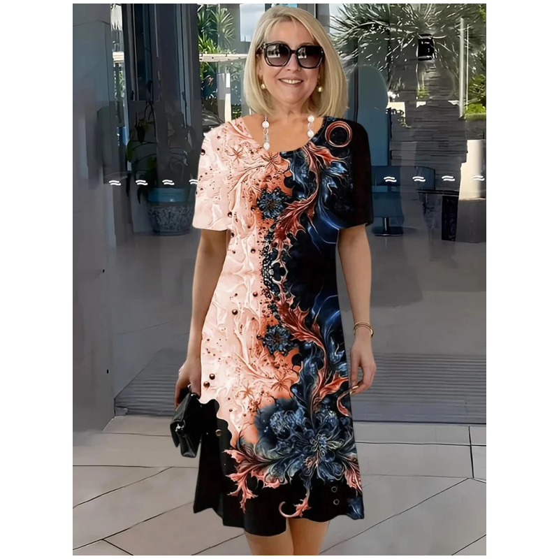 Selene™ - Casual zomerjurk voor dames met 3D-bloemdessin