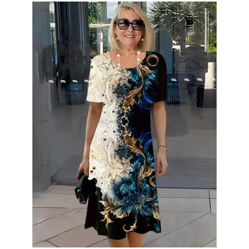 Selene™ - Casual zomerjurk voor dames met 3D-bloemdessin
