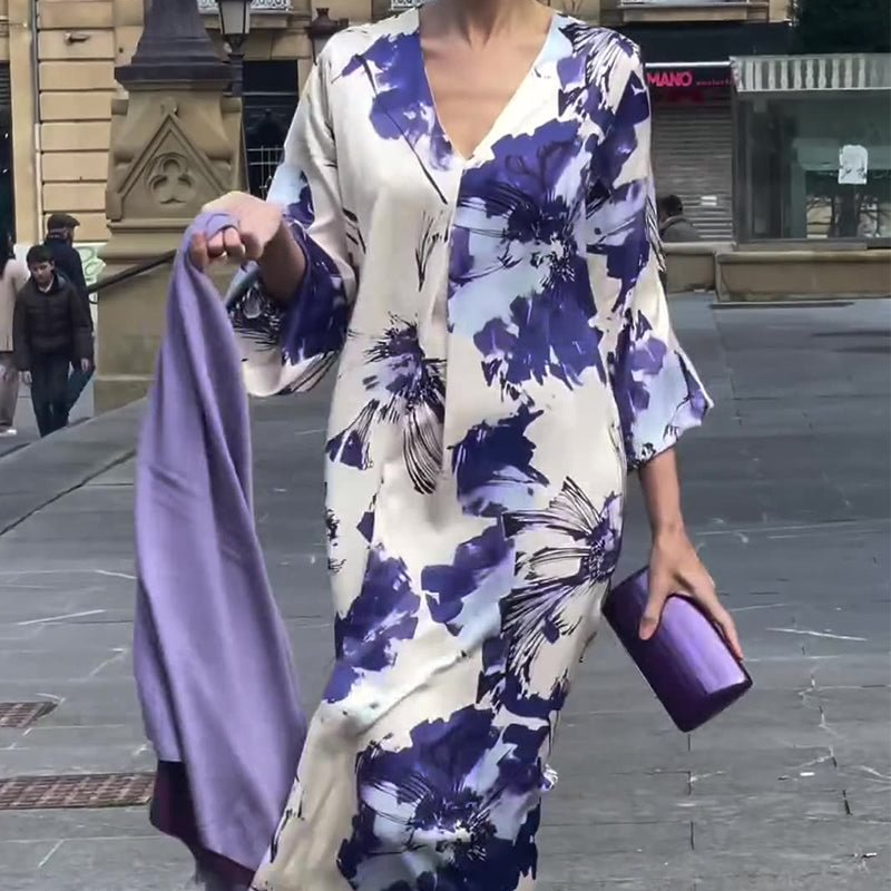 Ariadne™ - Elegante Lila Maxi Dress
