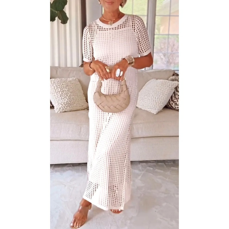 Lysette™ - Dames casual holle maxi-jurk tweedelige set.