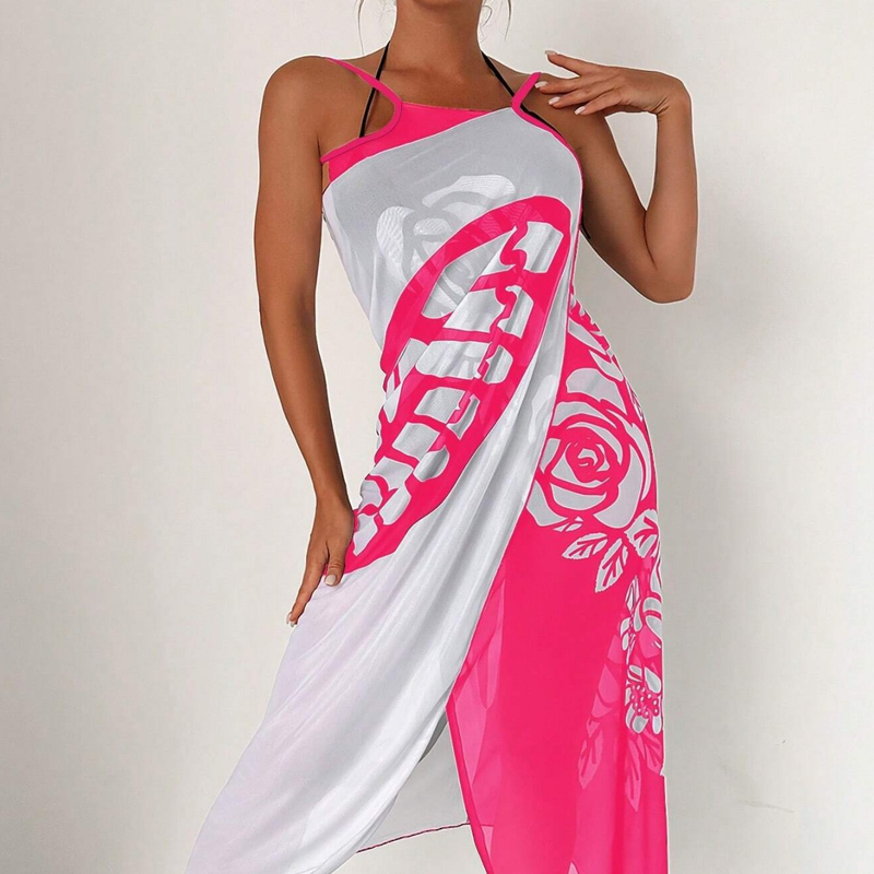 Kassara™ - Dames Badpak Cover-up met Vlinderpatroon