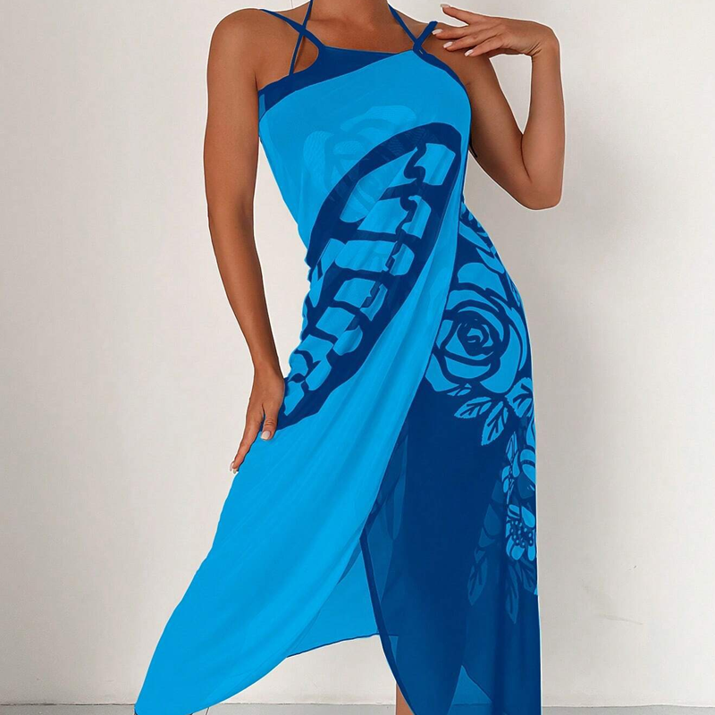 Kassara™ - Dames Badpak Cover-up met Vlinderpatroon