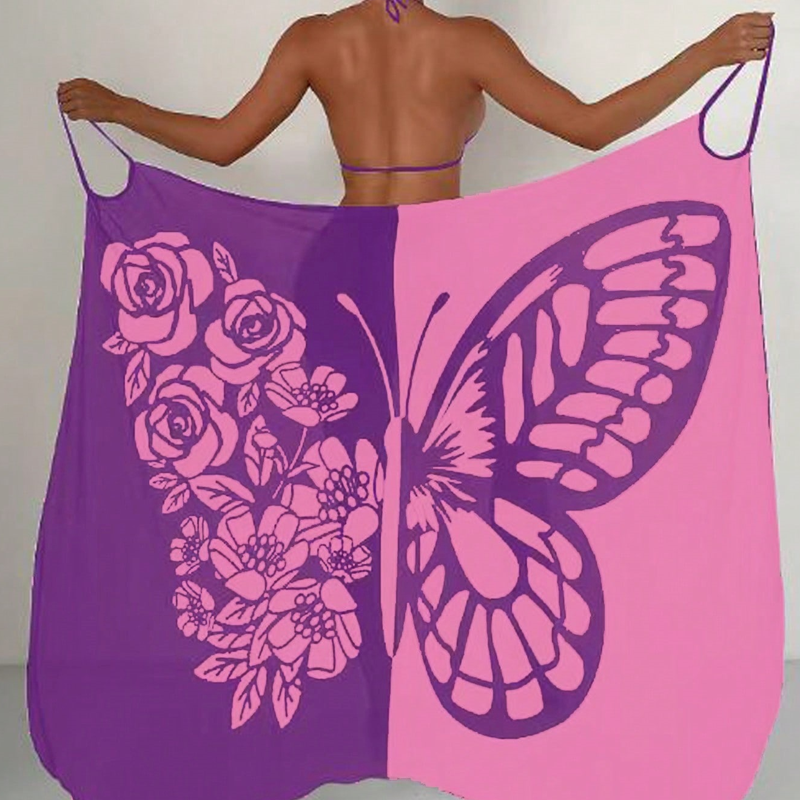 Kassara™ - Dames Badpak Cover-up met Vlinderpatroon