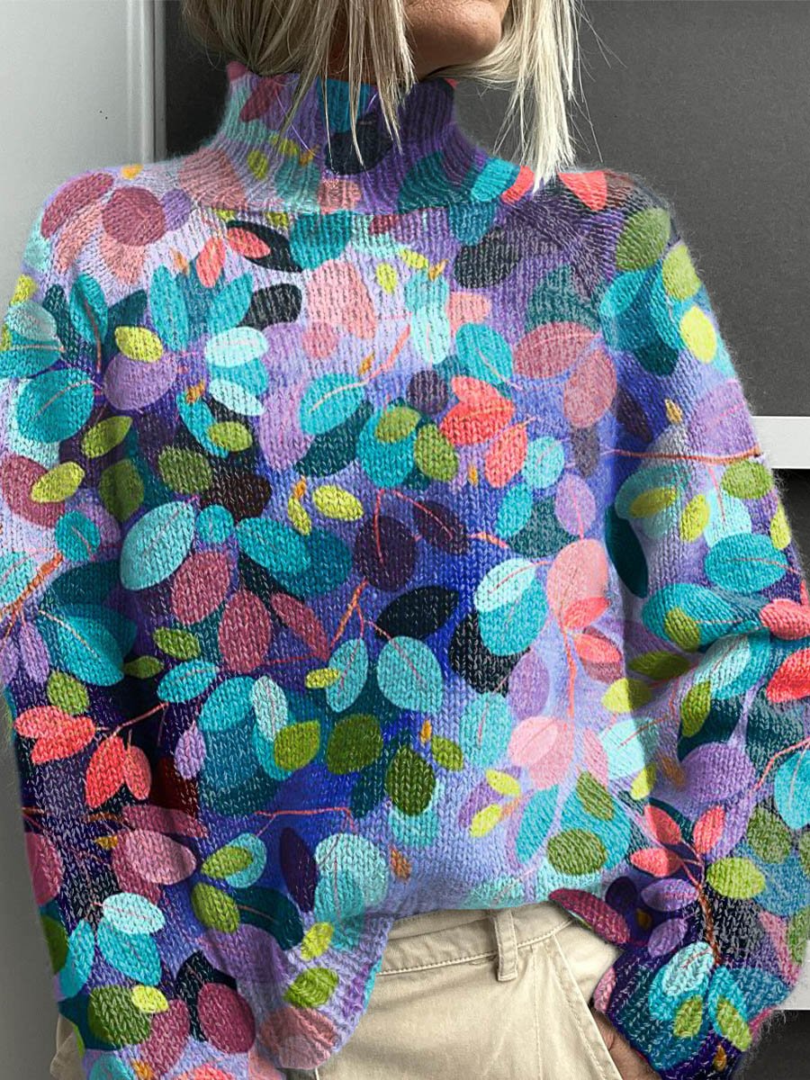 Noelle™ - Regenboog coltrui voor dames