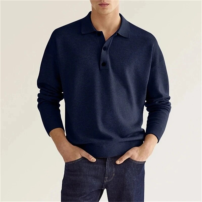 Luca - Poloshirt met lange mouwen