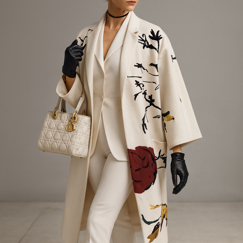 Gisavora - Lange Jas met Artistieke Motieven