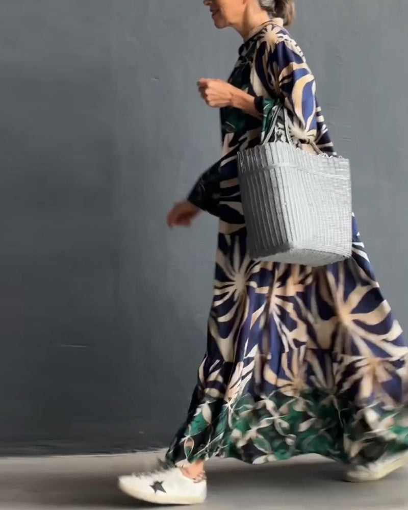 Anika™ - casual vakantiejurk met print