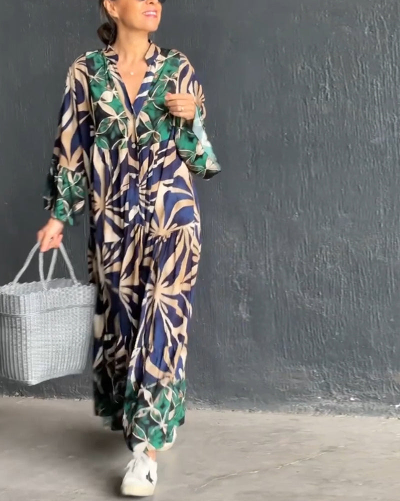 Anika™ - casual vakantiejurk met print