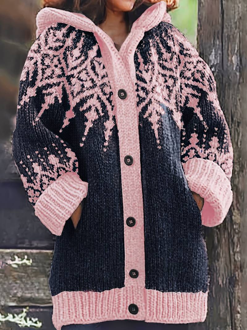 Isaralisse - Oversized Winterprint Mantel