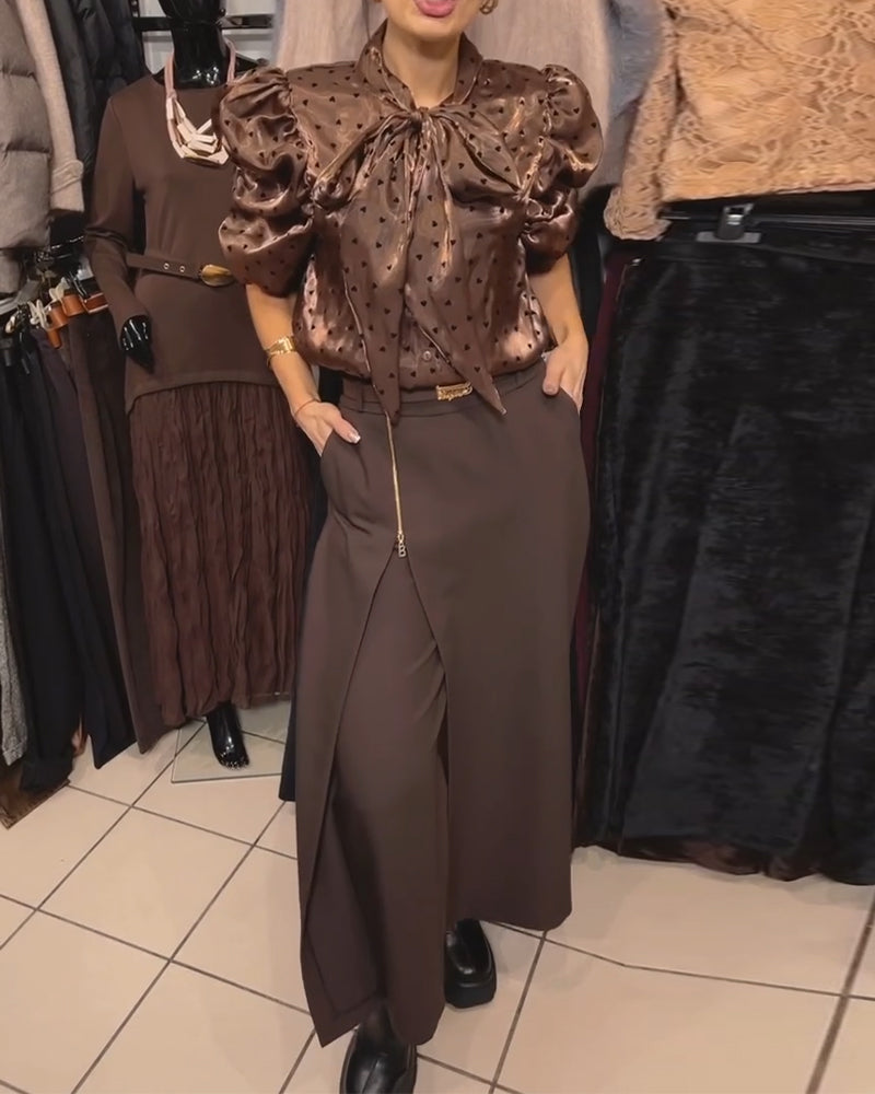 Oravelline - Elegante Broek met Moderne Rits