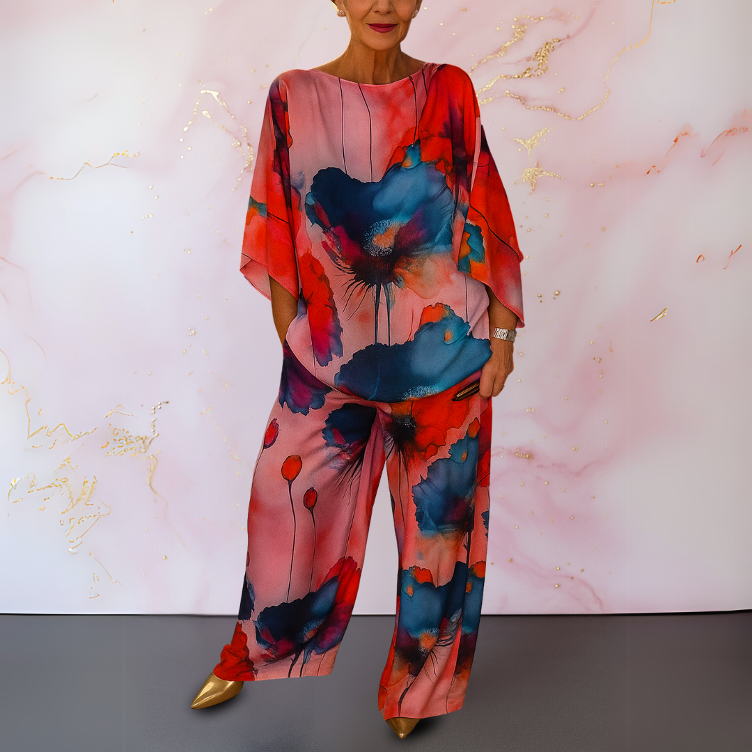 Ysella™ - Tweedelige damesset met prachtige print