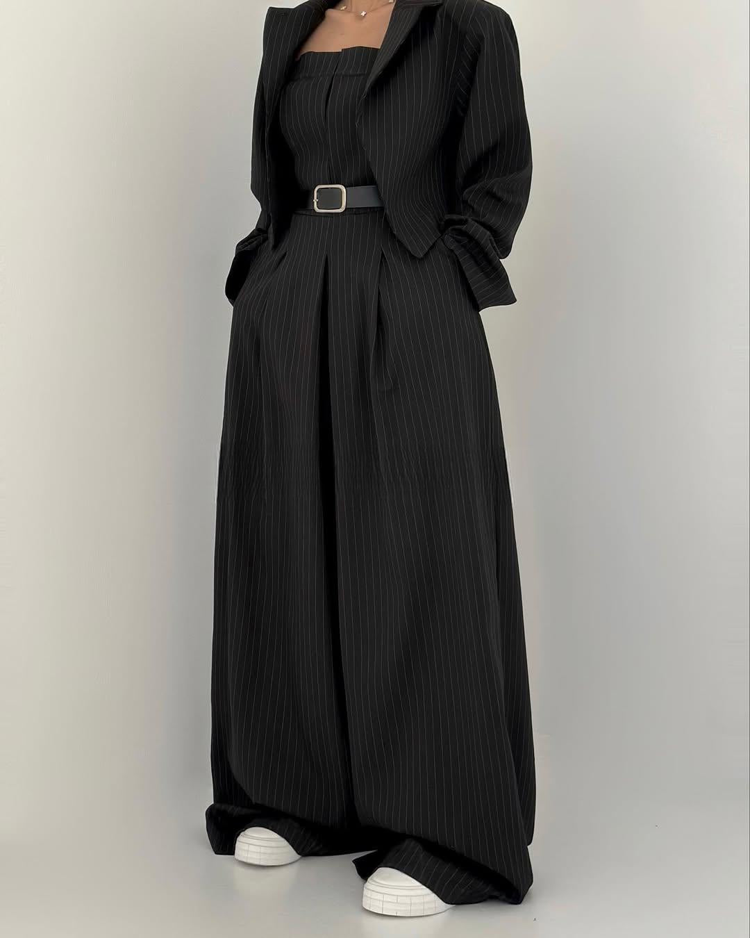 Cyravine - Vrouwen Ensemble Bustier en Jas in Elegante en Trendy Stijl