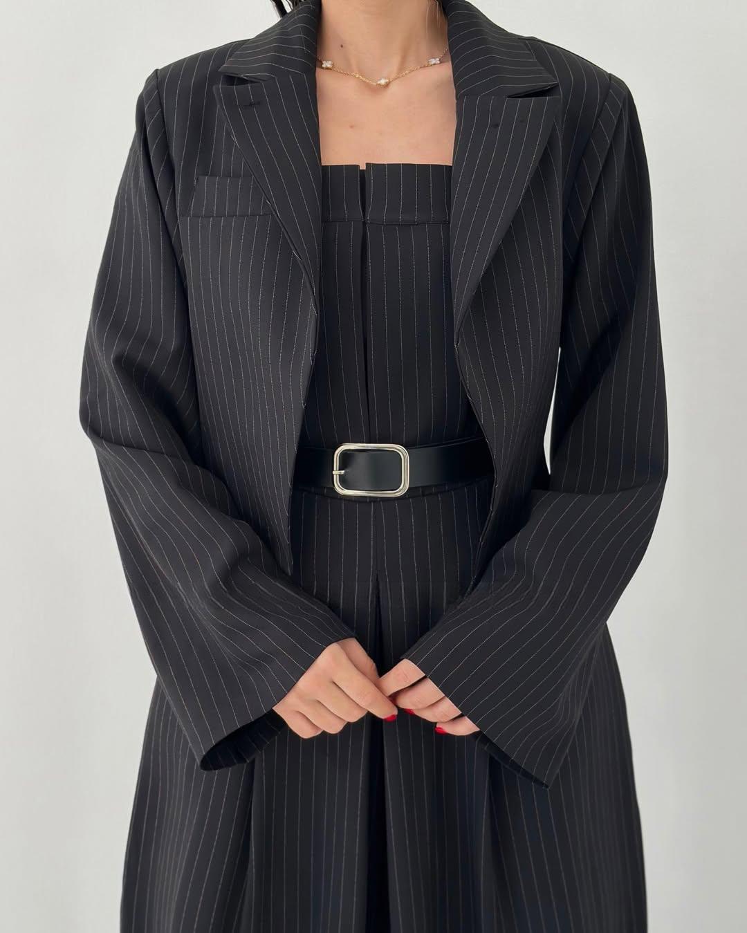 Cyravine - Vrouwen Ensemble Bustier en Jas in Elegante en Trendy Stijl