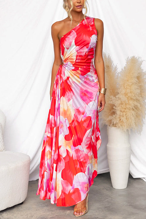 Alma™ - Elegante geplooide zomerjurk
