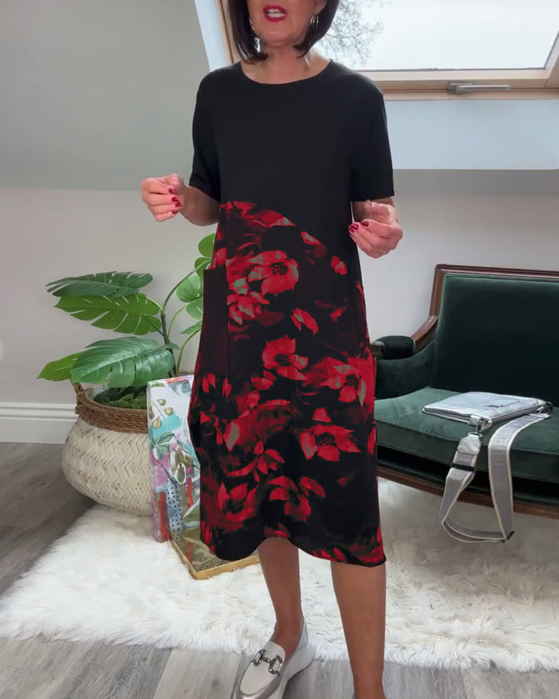 Fien™ - Casual jurk met bloemenprint