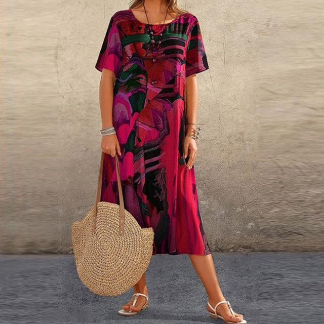 Arielle™ - Comfortabele Bloemenjurk