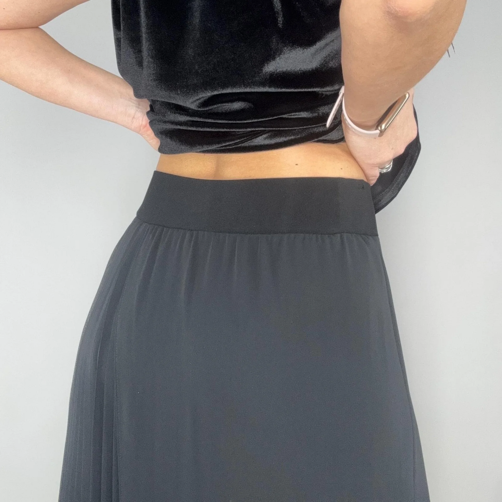 Helissavine - Culotte Broek Met Transparante Lagen En Plooien